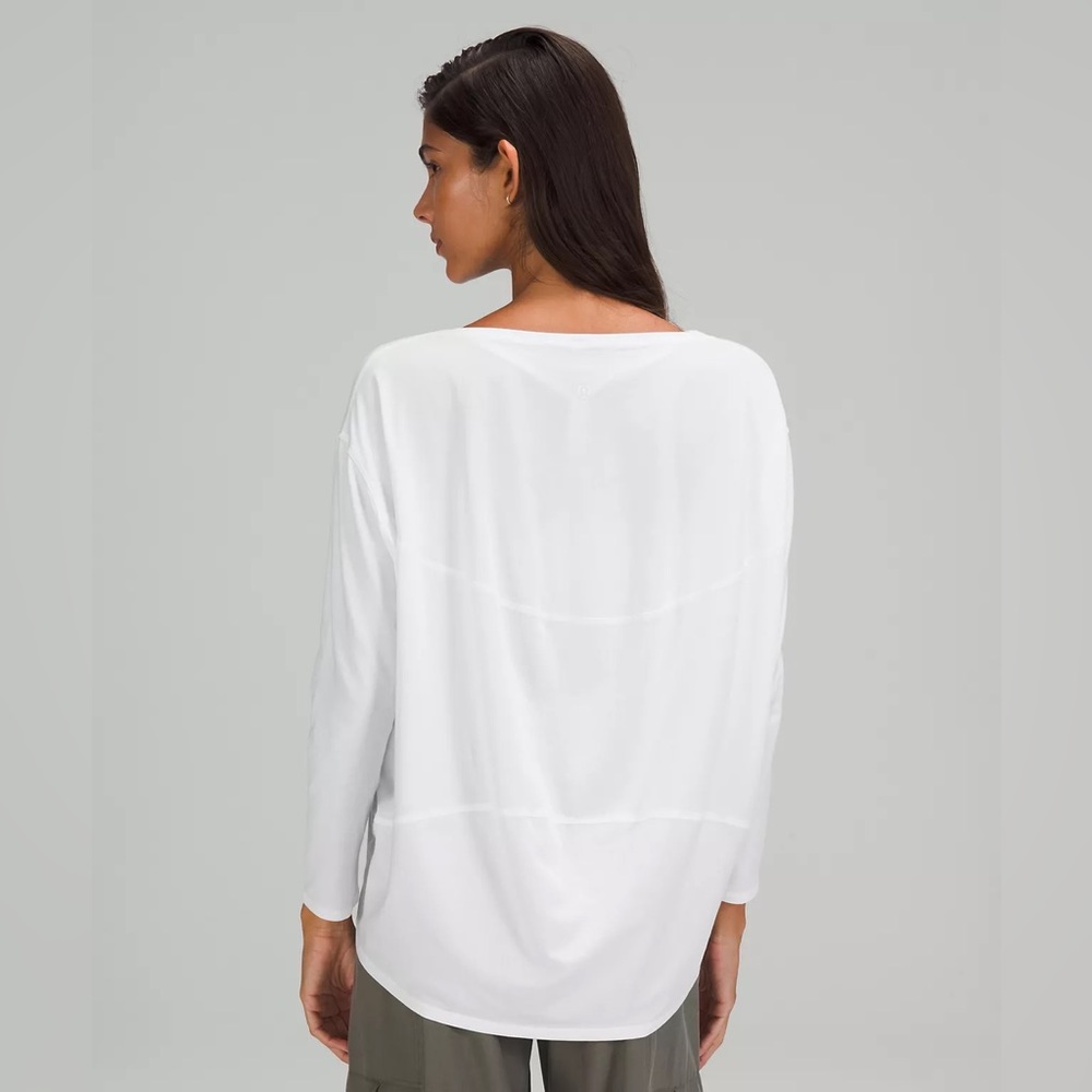 Back in Action Long Sleeve Shirt, White, 10, NWOT